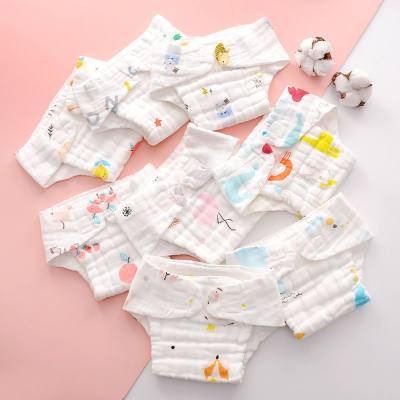 Gauze diapers pure cotton washable baby diaper pants