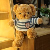 Factory Direct Sweater Bear Doll Teddy Bear Plush Toy Wholesale Doll Doll Birthday Gift Dropshipping  Blue
