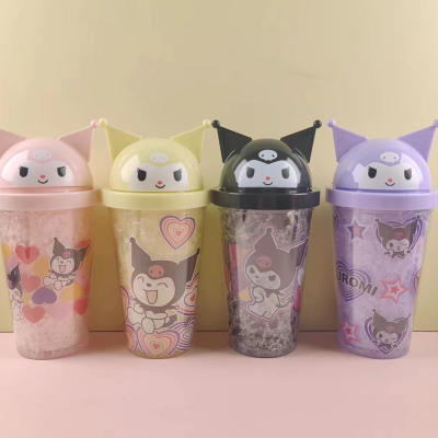 Sanrio Kuromi double layer plastic ice cup