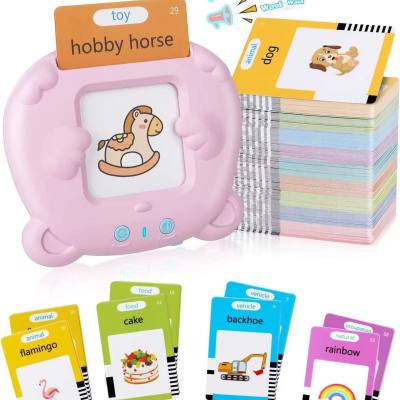 Cross-border English Flash Cards foreign trade children's educational flash card insertion machine Amazon early education card machine