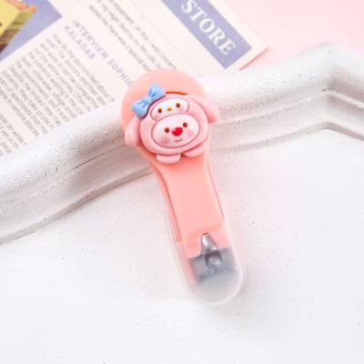 Cute cartoon nail clippers adult home nail clippers mini folding nail clippers girls manicure anti-splash