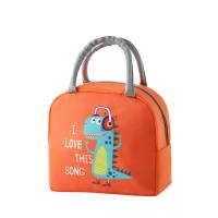 Lunch bag cartoon handbag lunch student lunch box insulation lunch bag ice pack  Orange
