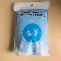 Baby hand and foot seal mud 100g bag hand seal mud 170g blue pink footprint mud infant newborn souvenir  Blue