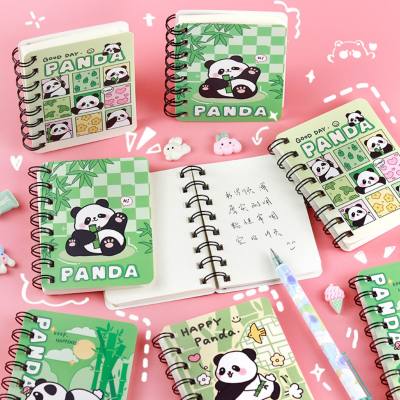 Cartoon coil panda notebook