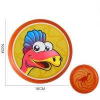 Children's PU soft flying disc kindergarten professional hand-thrown toy pet flying saucer outdoor competitive sports  Multicolor