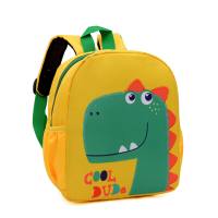 Foreign trade kindergarten school bag cartoon small animal 1-6 years old cross-border boy dinosaur backpack  Multicolor
