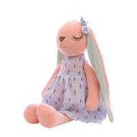 Comercio exterior creativo nuevo conejo ins juguete Amazon nuevo juguete de peluche Antu de orejas largas almohada regalo  Azul