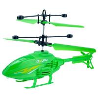 Induction helicopter, fall-resistant remote control aircraft, popular cross-border induction aircraft, drone toy  Green