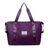 Short-distance travel bag for women, wet and dry separation training bag, new large-capacity leisure yoga fitness bag  Purple