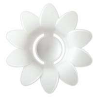 Separador de clara de huevo de margarita Separador de huevos de flor creativo  Blanco