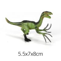 Giocattolo di ornamenti modello di dinosauro di simulazione solida di plastica cava di grandi animali  Verde chiaro