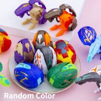 Oeuf de dinosaure déformé pour enfants, jouet simulé de dinosaure, œuf déformé pour garçon, gashapon déformé, petit cadeau pour la maternelle  Multicolore