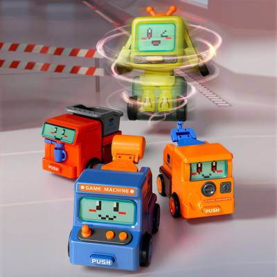 Deformiertes Auto Roboter Crash rotierendes Spielzeug