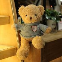 Sweater Bear Doll Teddy Bear Plush Toy  Light Blue