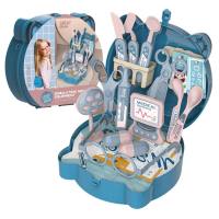 New product launched Little Doctor Toy Set Dentist Nurse Boy Children Play House Kitchen Dessert Children's Toy  Blue