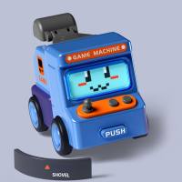 Juguete giratorio de accidente de robot de coche deformado  Azul