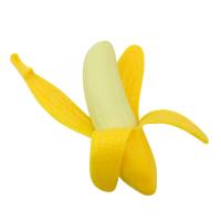 Stress Relief Simulation Banana Children's Toys Wholesale Peeling Banana Vent Fruit Toy Pinch Fun  Yellow