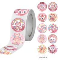 500 adesivi/rotolo 25MM Star Dailu Jade Cinnamon Dog Kuromi adesivi regalo ricompensa adesivi Sanrio adesivi sigillanti  Multicolore