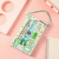 Stationery Set Primary School Stationery Set Back-to-School Gift Cartoon Electronic Watch Stationery Gift Box  Green