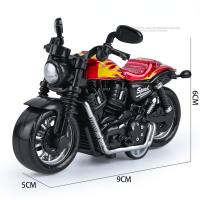 Baby Simulation Harley Motorcycle Model Ornaments  Red