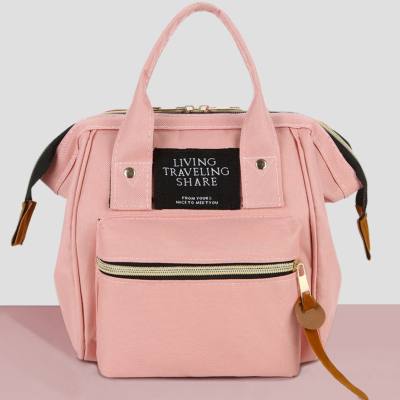 Mommy bag small fashion trend stitching contrast color handbag casual simple zipper commuting shoulder messenger bag