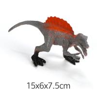 Jouet d'ornement en plastique creux, grand animal, simulation solide, modèle de dinosaure, jouet d'ornement  gris