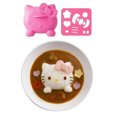 New KT rice ball mold large KT cat shape rice DIY curry rice topped with rice cartoon lunch tool