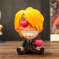 Versão Q de One Piece Big Head Luffy Zoro Chopper Ace Empress Doll Doll  Gengibre