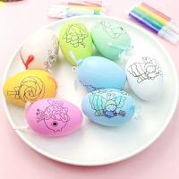 Uova di Pasqua Uova colorate dipinte a mano fai da te Uova di Pasqua Uova di Natale bancarella di strada giocattoli regali per bambini premi  Multicolore