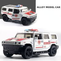 Boxed simulation alloy off-road vehicle model children's sports car toy boy car model cake ornaments wholesale  White