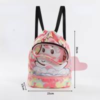 Children's swimming bag, wet and dry separation waterproof washing storage bag, boys and girls sports portable cute beach backpack  Multicolor
