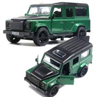 Modello di auto fuoristrada in lega con macchinina giocattolo per bambini a porta aperta  verde