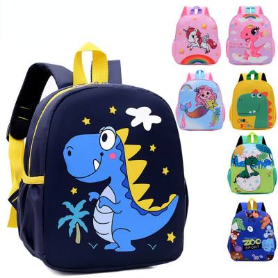Kindergarten schul cartoon kleine tier junge dinosaurier rucksack
