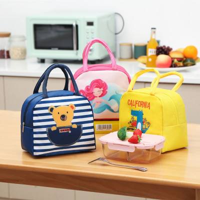 Bolsa de almuerzo, bolso japonés de dibujos animados, almuerzo, fiambrera para estudiantes, bolsa de aislamiento bento, bolsa de hielo