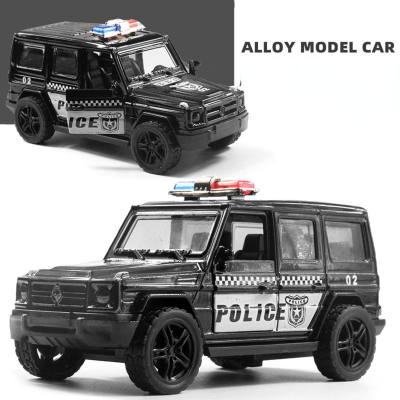 Boxed simulation alloy off-road vehicle model children's sports car toy boy car model cake ornaments wholesale