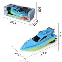 Wireless remote control boat long range long range electric remote control boat speedboat water children's toy  Blue