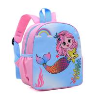Kindergarten schoolbag cartoon small animal boy dinosaur backpack  Hot Pink