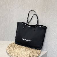 Commuter Tote Bag Large Capacity Fashion Handbag Shoulder Bag  Black