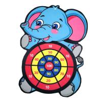 Children's cartoon sticky ball throwing target dart board indoor and outdoor parent-child interactive educational toys  Blue