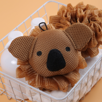 Animal style hanging foaming bath ball, fashionable, soft and cute  Multicolor