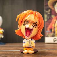 Versão Q de One Piece Big Head Luffy Zoro Chopper Ace Empress Doll Doll  Vermelho