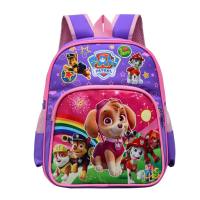 Mochila infantil com padrão de desenho animado mochila leve para meninos e meninas  Roxa