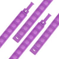 Pioneer Bracelet Rat Killer Fun Colorful Silicone Bracelet Wholesale Educational Stress Relief Toy I Am a Master  Purple