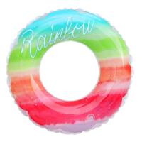 Retro Lollipop Swimming Ring Simple Mermaid Inflatable Swimming Ring Underarm Ring  Hot Pink