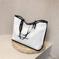 Commuter Tote Bag Large Capacity Fashion Handbag Shoulder Bag  White
