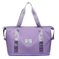 Short-distance travel bag for women, wet and dry separation training bag, new large-capacity leisure yoga fitness bag  Light Purple