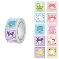 500 stickers/roll 25MM Star Dailu Jade Cinnamon Dog Kuromi stickers gift reward stickers Sanrio sealing stickers  Green