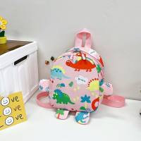 Mochila escolar para niños pequeños dinosaurios 2024, bonita mochila de dibujos animados a la moda, mochila para niños y niñas con orejas pequeñas para guardería  Rosado