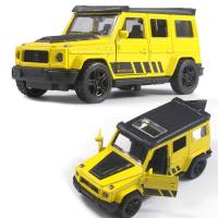 Bulk alloy off-road car model door opening children's toy car boy cake ornaments decoration wholesale dropshipping  Yellow