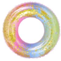 Retro Lollipop Schwimmring Einfacher Meerjungfrau Aufblasbarer Schwimmring Achselring  Gelb